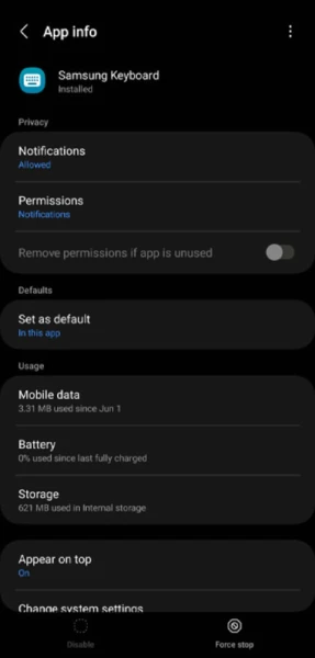 پاک کردن حافظه کش کیبورد