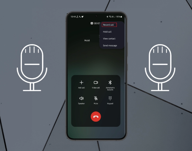 ضبط کردن صدای تماس گوشی سامسونگ