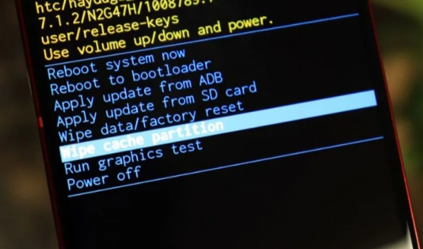 wipe cache partition