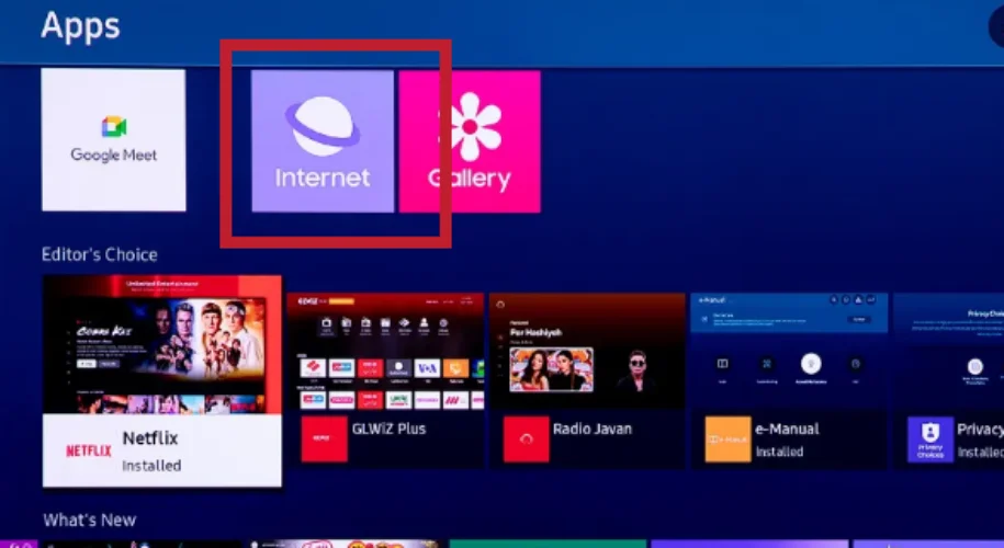 استفاده از وب اپلیکیشن فیلیمو در تلویزیون سامسونگ