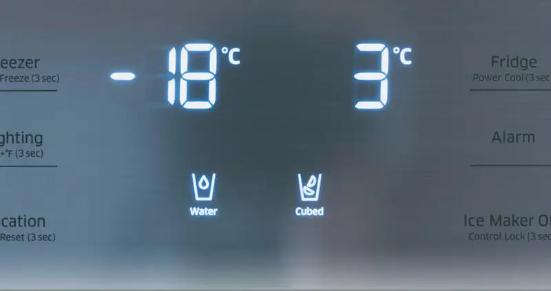 تنظیم دمای فریزر