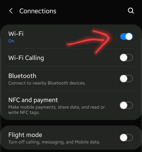 بررسی اتصال به اینترنت