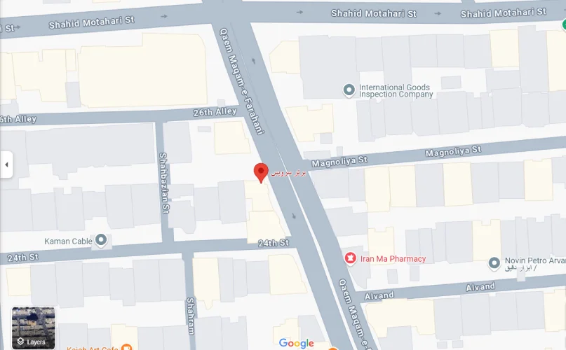 موقعیت مکانی و اطلاعات تماس نمایندگی سامسونگ چارسو